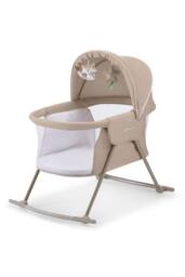 Kinderkraft LOVI 3-in-1 Baby Travel Cot Infant Crib Cradle Lightweight Compact in Beige - thumbnail 2