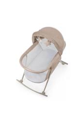 Kinderkraft LOVI 3-in-1 Baby Travel Cot Infant Crib Cradle Lightweight Compact in Beige - thumbnail 7