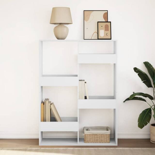 Berkfield Home Classic Bookcase White 100x33x135 cm Engineered Wood - Size: 100 x 33 x 135 cm - image 1