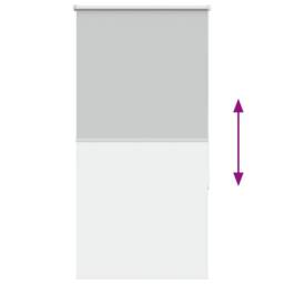 Berkfield Home Roller Blind Blackout Marine 135x230 cm Fabric Width 131.6 cm Pol… in Grey - thumbnail 9