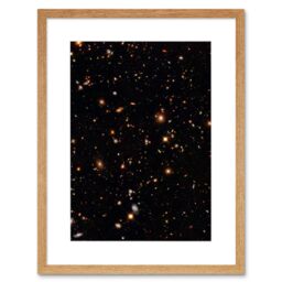 Artery8 Wall Art Print Hubble Space Astronomy A Look Into The Universe's Past Ultra Deep Field Near Infrared View Of Distant Galaxies Billions Of - thumbnail 1