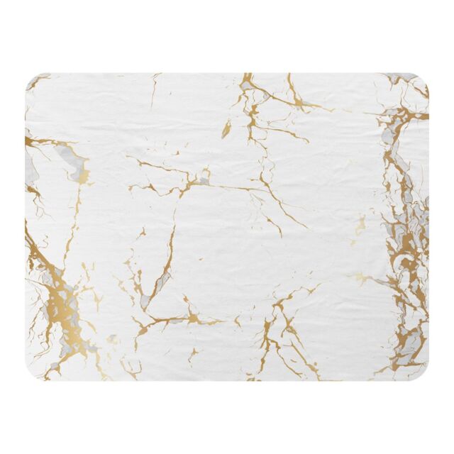 Benjamin Tate Design Golden Marble Blanket in Natural - Size: 120 cm x 150 cm - image 1