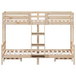 Berkfield Home Bunk Bed without Mattress 80x200/120x200 cm Solid Wood in Brown - thumbnail 4