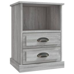 Berkfield Home Bedside Cabinets 2 pcs Grey Sonoma 43x36x60 cm - Size: 43 x 36 x 60 cm - thumbnail 6