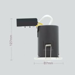 First Choice Lighting Set of 16 Fire Bathroom Downlights - Chrome IP65 Recessed Downlights in Silver - thumbnail 4