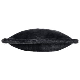 Furn Kallu Reversible Faux Fur Cushion in Black - Size: 45 cm x 45 cm - thumbnail 4