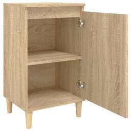 Berkfield Home Classic Bedside Cabinets 2 pcs Sonoma Oak 40x35x70 cm Engineered Wood in Light Tan - Size: 40 x 35 x 70 cm - thumbnail 6