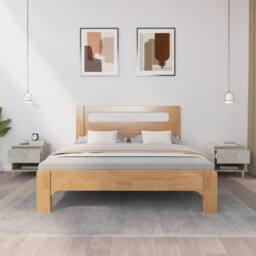 Berkfield Home Elegant Bedside Tables 2 pcs Concrete Grey 50x46x50 Engineered Wood - thumbnail 1