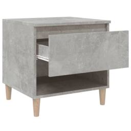 Berkfield Home Elegant Bedside Tables 2 pcs Concrete Grey 50x46x50 Engineered Wood - thumbnail 7