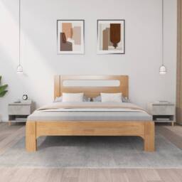Berkfield Home Elegant Bedside Tables 2 pcs Concrete Grey 50x46x50 Engineered Wood - thumbnail 2