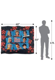 ViacomCBS/Nickelodeon Brady Bunch Squares Silky Touch Super Soft Throw Blanket 152 X 127 cm in White - thumbnail 5