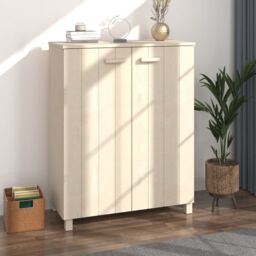 Berkfield Home Shoe Cabinet HAMAR Honey Brown 85x40x108 cm Solid Wood Pine - Size: 85 x 40 x 108 cm