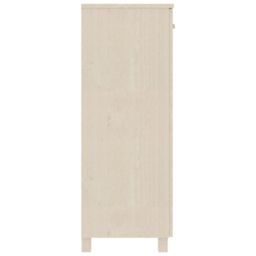 Berkfield Home Shoe Cabinet HAMAR Honey Brown 85x40x108 cm Solid Wood Pine - Size: 85 x 40 x 108 cm - thumbnail 4