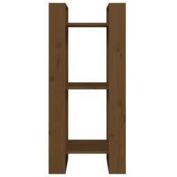 Berkfield Home Beautiful Book Cabinet/Room Divider Honey Brown 41x35x91 cm Solid Wood - Size: 41 x 35 x 91 cm - thumbnail 1