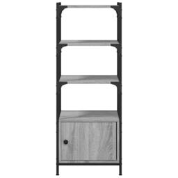 Berkfield Home Decorative Bookcase 3-Tier Grey Sonoma 41x30x109.5 cm Engineered Wood - thumbnail 6