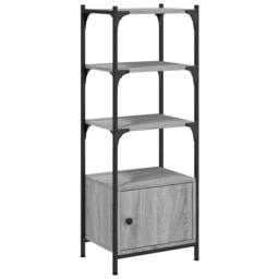 Berkfield Home Decorative Bookcase 3-Tier Grey Sonoma 41x30x109.5 cm Engineered Wood - thumbnail 3
