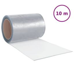 Berkfield Home Door Curtain Transparent 300 mmx2.6 mm 10 m PVC in Clear
