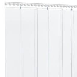 Berkfield Home Door Curtain Transparent 300 mmx2.6 mm 10 m PVC in Clear - thumbnail 3