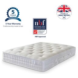 Bed Choices Backcare Hamilton 2000 Hand-Tuffed, Firm Mattress in White - Size: Double - thumbnail 2