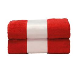 ARTG Subli-Me Bath Towel in Red - thumbnail 1