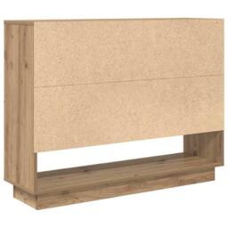 Berkfield Home Sideboard Artisan oak 97 x 29 x 75 cm Engineered wood in Brown - thumbnail 8