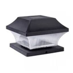 EONLION Outdoor Solar LED Square Deck Post Light Garden Fence Landscape Lamp in Black - thumbnail 3
