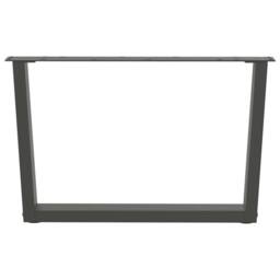 Berkfield Home Dining Table Legs V-Shape 2 pcs Anthracite 70x(42-43.3) cm Steel in Dark Grey - thumbnail 3