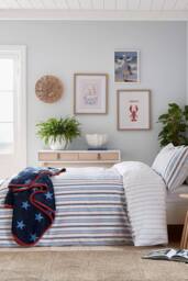 Helena Springfield 'Star' Fleece Throw in Blue - Size: 140 cm x 180 cm - thumbnail 6