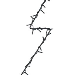 Berkfield Home Christmas Lights Christmas Tree Silhouette 115 LEDs Warm White in Black - thumbnail 6