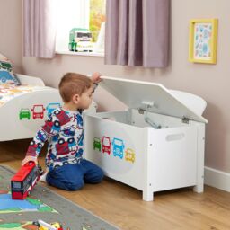 Liberty House Toys Transport Wooden Toy Box in White - thumbnail 3