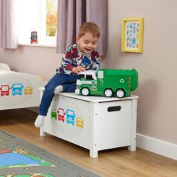 Liberty House Toys Transport Wooden Toy Box in White - thumbnail 2
