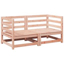Berkfield Home 2 Piece Garden Sofa Set Solid Wood Douglas Fir in Brown - thumbnail 2