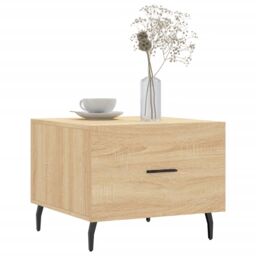 Berkfield Home Coffee Tables 2 pcs Sonoma Oak 50x50x40 cm Engineered Wood in Brown - Size: 50 x 50 x 40 cm - thumbnail 3