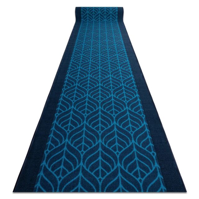 RugsX Anti-Slip Feathers Runner in Blue - Size: 120 cm x 290 cm - image 1