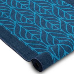 RugsX Anti-Slip Feathers Runner in Blue - Size: 120 cm x 290 cm - thumbnail 3
