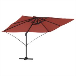 Berkfield Home Cantilever Umbrella Terracotta Polyester, Steel Large - thumbnail 2