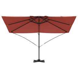 Berkfield Home Cantilever Umbrella Terracotta Polyester, Steel Large - thumbnail 5