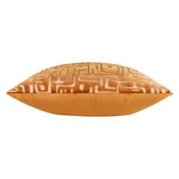 HOEM Soren Cut Velvet Abstract Cushion in Copper - Size: 45 cm x 45 cm - thumbnail 4