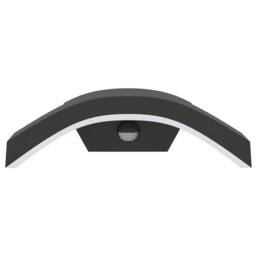 Berkfield Home Outdoor LED Wall Light with Sensor Black Die-cast Aluminium - thumbnail 4