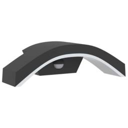 Berkfield Home Outdoor LED Wall Light with Sensor Black Die-cast Aluminium - thumbnail 5