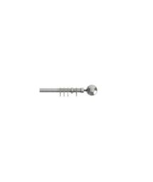 New Edge Blinds Finesse Extendable Curtain Pole in Silver - Size: 120 cm - thumbnail 1