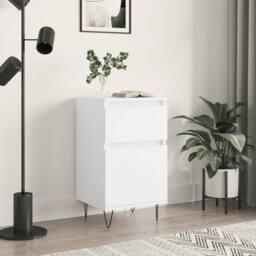 Berkfield Home Sideboard White 40x35x70 cm Engineered Wood - Size: 40 x 35 x 70 cm - thumbnail 2