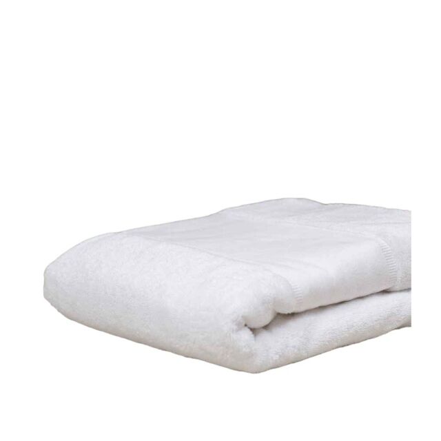Towel City Printable Border Bath Sheet in White - image 1
