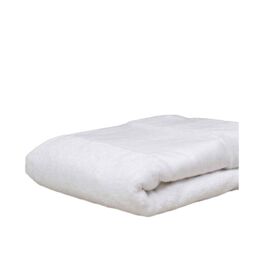 Towel City Printable Border Bath Sheet in White - thumbnail 1
