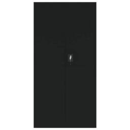 Berkfield Home File Cabinet Black 90x40x180 cm Steel - Size: 90 x 40 x 180 cm - thumbnail 3