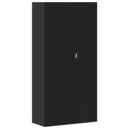 Berkfield Home File Cabinet Black 90x40x180 cm Steel - Size: 90 x 40 x 180 cm - thumbnail 1
