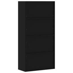 Berkfield Home File Cabinet Black 90x40x180 cm Steel - Size: 90 x 40 x 180 cm - thumbnail 6