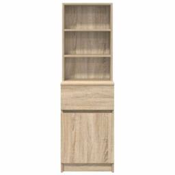 Berkfield Home Bedside Cabinet Sonoma Oak 39x35x125 cm Engineered Wood - Size: 39 x 35 x 125 cm - thumbnail 6