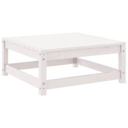 Berkfield Home 2 Piece Garden Lounge Set White Solid Pinewood - thumbnail 4