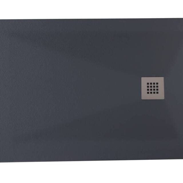 Bathroom Kingdom Oliver Dark Grey Rectangular Shower Tray 1200x900mm - image 1